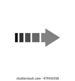 Cursor icon in flat style isolated on white background. Pointer symbol vector illustration