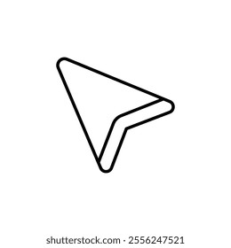 cursor icon Flat symbol set outline