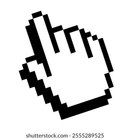 Cursor icon hand flat style