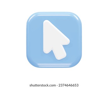 Cursor icon illustration 3d render element