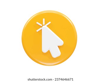 Cursor icon illustration 3d render element