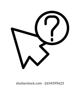 Ícone de cursor ilustração vetor modelo de design