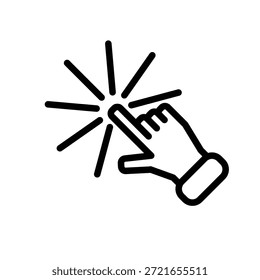 Ícone de cursor ilustração vetor modelo de design
