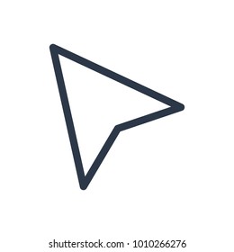 Cursor icon. Isolated click and cursor icon line style. Premium quality vector symbol drawing concept for your logo web mobile app UI design.