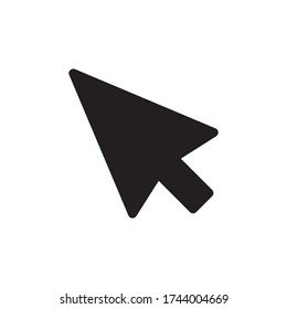 Icono del cursor aislado en el fondo blanco