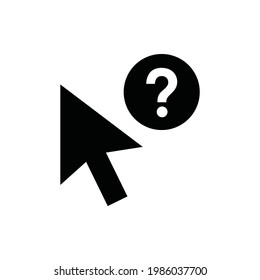 Cursor icon isolated on white background. Cursor icon in trendy design style for web site and mobile app. Cursor vector icon modern and simple symbol.