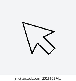 Cursor icon isolated on the white background.