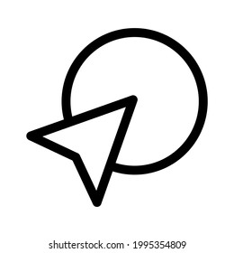 icono de cursor o logotipo símbolo de signo aislado ilustración vectorial - iconos vectoriales de estilo negro de alta calidad
