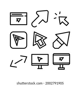 cursor icon or logo isolated sign symbol vector illustration - Collection of high quality black style vector icons
