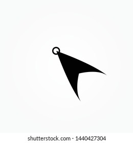 cursor icon, navigation, and directions. Arrow cursor, isolated pointer icon, vector illustration. 