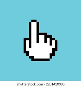 Cursor icon on colorful background