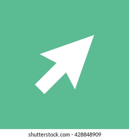 Cursor Icon On Green Background