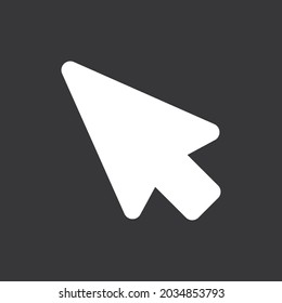 Cursor icon on grey background