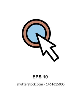 cursor icon on isolated background