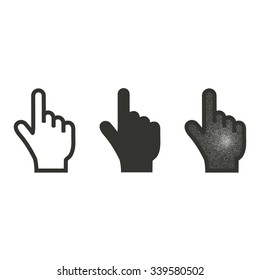 Cursor  icon  on white background. Vector illustration.