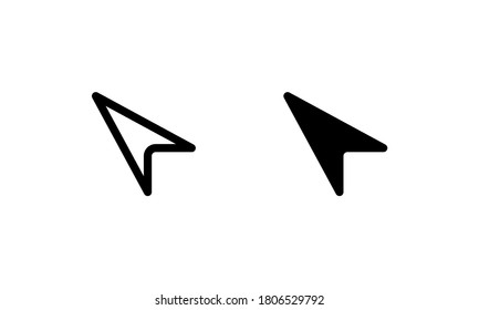 Cursor icon. Outline and glyph style