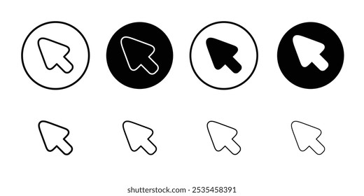 Cursor icon Outline vector for web ui