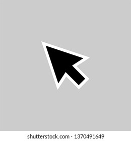 Cursor Icon. Pointer or Click Illustration As A Simple Vector Sign & Trendy Symbol for Design, Websites, Presentation or Mobile Application.