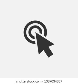 Cursor Icon. Pointer Illustration. Applied as Trendy Symbol for Design Elements, Websites, Presentation and Application - Vector.