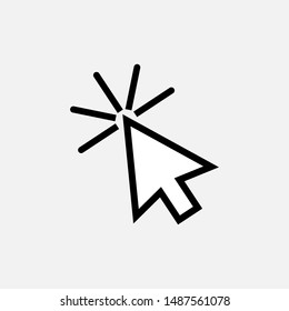 Cursor Icon. Pointer Illustrations - Vector, Sign and Symbol for Design, Presentation, Website or Apps Elements. 
