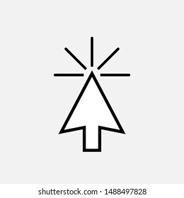 Cursor Icon. Pointer Illustrations - Vector, Sign and Symbol for Design, Presentation, Website or Apps Elements. 