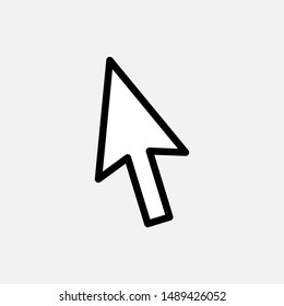 Cursor Icon. Pointer Illustrations - Vector, Sign and Symbol for Design, Presentation, Website or Apps Elements. 