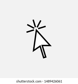 Cursor Icon. Pointer Illustrations - Vector, Sign and Symbol for Design, Presentation, Website or Apps Elements. 