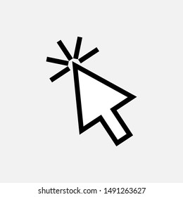 Cursor Icon. Pointer Illustrations - Vector, Sign and Symbol for Design, Presentation, Website or Apps Elements. 