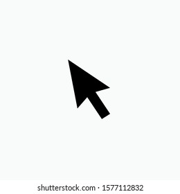 Cursor Icon. Pointer Illustrations - Vector, Sign and Symbol in Glyph Style for Design, Presentation, Website or Apps Elements.