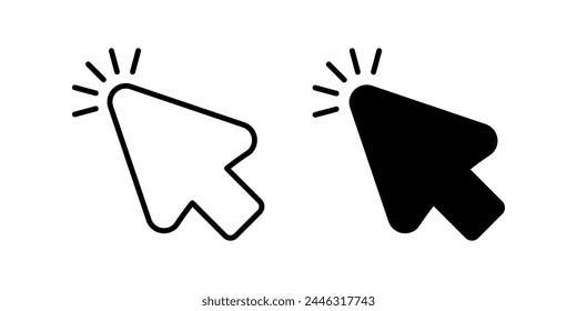 Cursor icon. Pointer sign. for mobile concept and web design. vector illustration