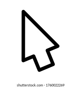 Cursor icon. pointer icon symbol vector on white background 