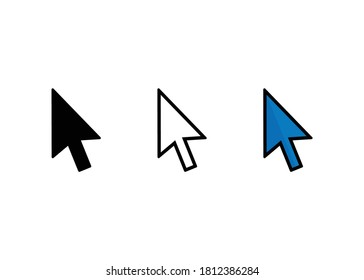 Cursor icon set, Cursor sign and symbol vector Design