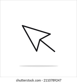 cursor icon. sign design, flat minimalist design eps 10
