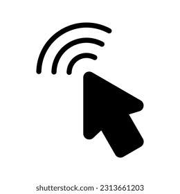 Cursor icon. sign for mobile concept and web design. vector illustration