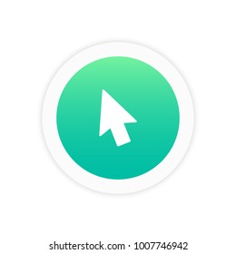 Cursor icon sign symbol vector illustration  icon.