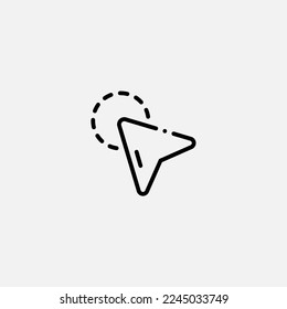 Cursor icon sign vector,Symbol, logo illustration for web and mobile