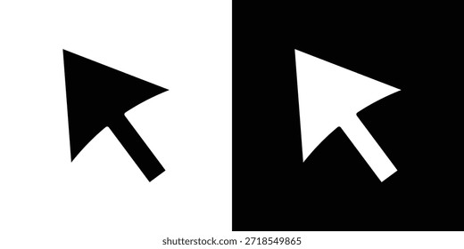 Cursor icono silueta Ilustración vectorial aislado estilo plano