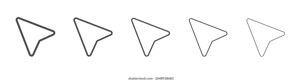 cursor icon simple isolated vector sign