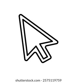 cursor icon Simple outline illustration