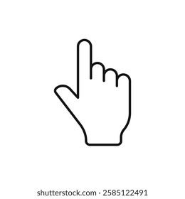 Cursor icon. simple thin line vector icon