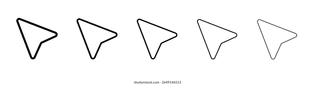 cursor icon simple vector outline logo