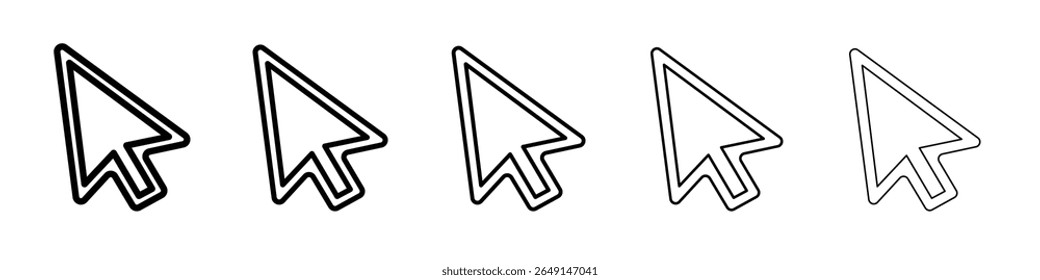 cursor icon simple vector outline logo