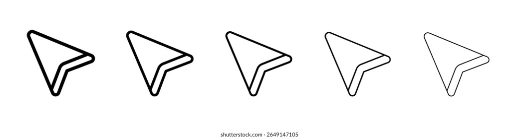 cursor icon simple vector outline logo