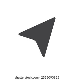 Cursor icon Symbol mark in filled style