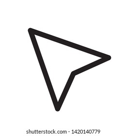 cursor icon symbol sign, vector, eps 10