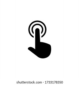 Cursor icon symbol. Tap and Touch icon vector illustration