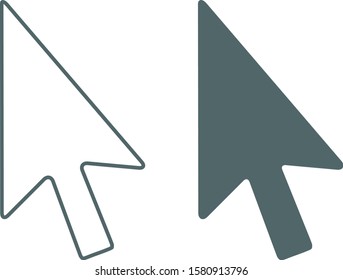 Cursor icon. Cursor symbol. Vector illustration