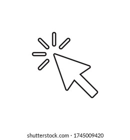 Icono de cursor ilustración vectorial