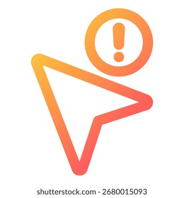 Cursor icon symbol. Vector illustration.