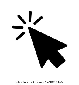 Cursor icon symbol vector on white background